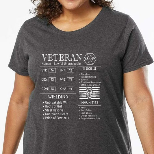 2710 veteran stats new Ladies Curvy Jersey - model - 0