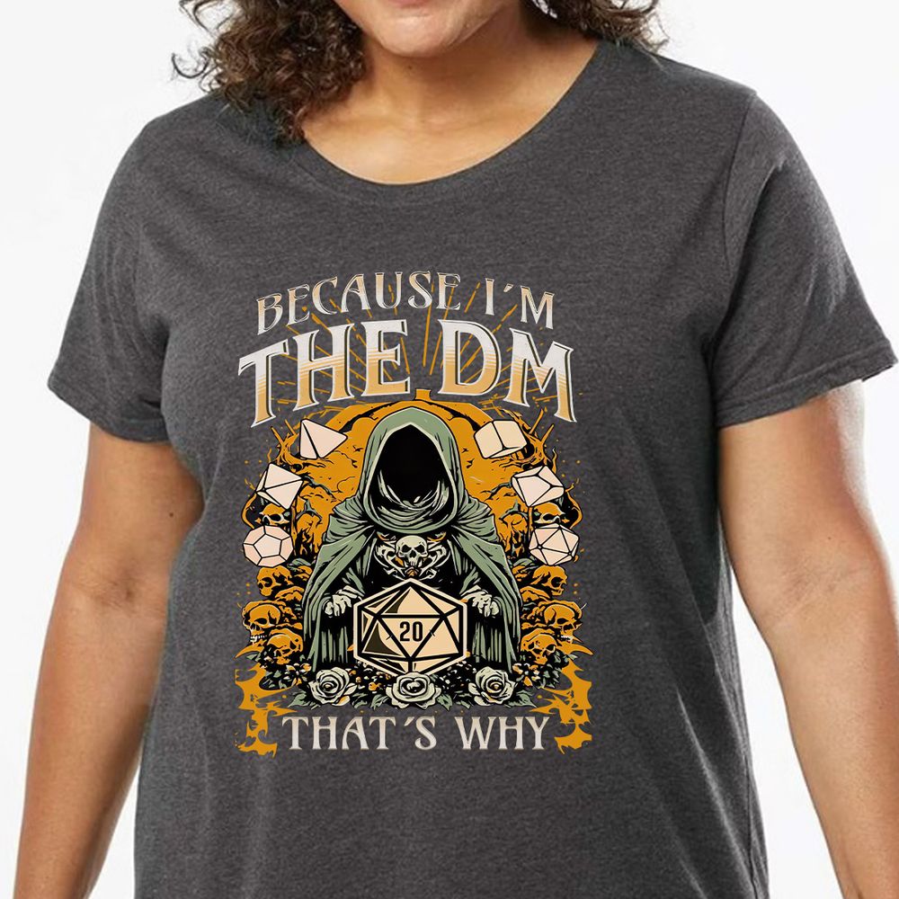 Because I'm DM That's Why Ladies Curvy Jersey - model - 0