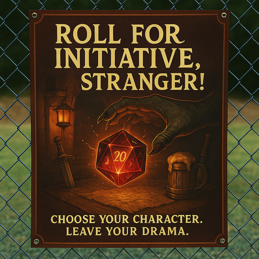 Roll For Initiative Stranger Flag