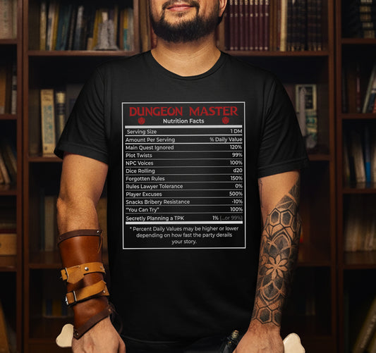 Dungeon Master Nutrition Facts Classic Unisex T-Shirt