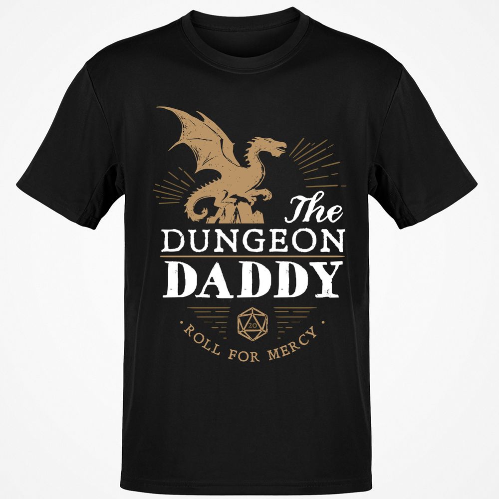Dungeon Daddy Roll For Mercy Classic Unisex T-Shirt - Black - 1