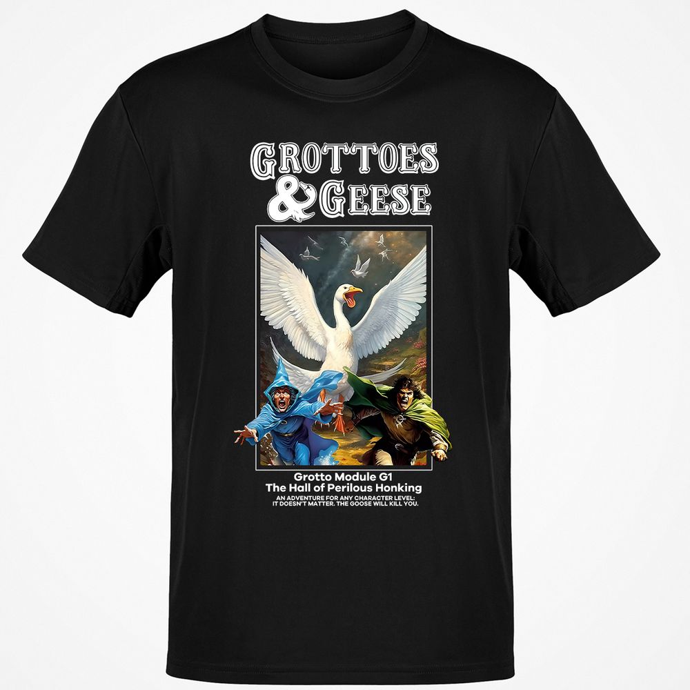 Grottoes & Geese Classic Unisex T-Shirt - Black - 1