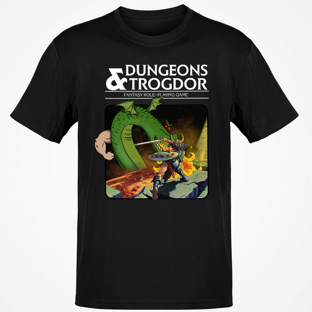 Trogdor Classic Unisex T-Shirt - Black - 1