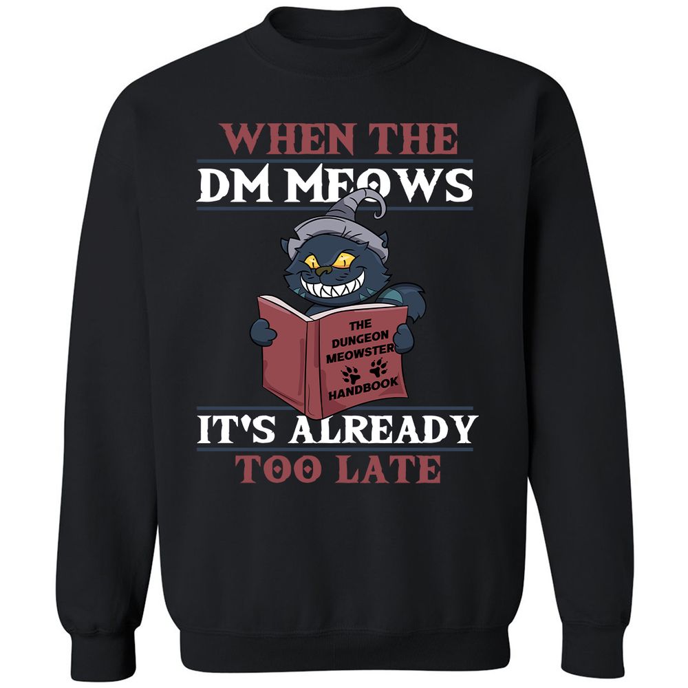 When The DM Meow Classic Unisex Sweatshirt - Black - 1