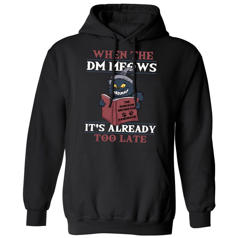 When The DM Meow Classic Unisex Hoodie - Black - 1