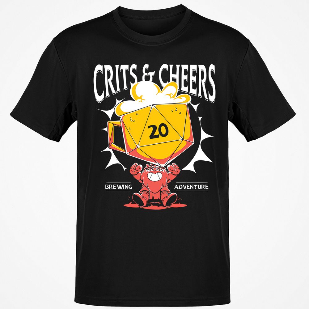 Crits & Cheers Classic Unisex T-Shirt - Black - 1