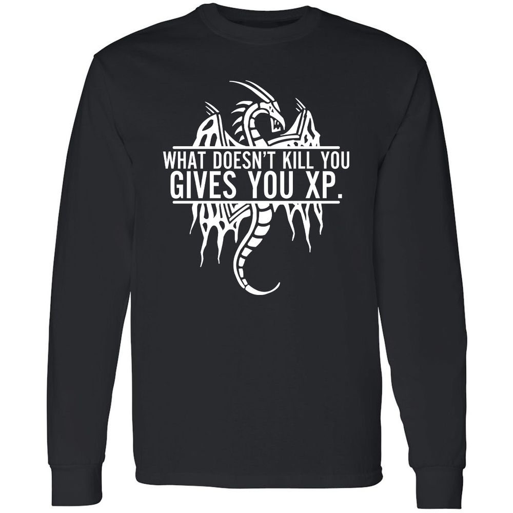 What Doesn't Kill You Long Sleeve T-Shirt - Black - 1