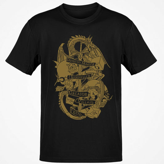 Dungeon Master Dragon Classic Unisex T-Shirt - Black - 1