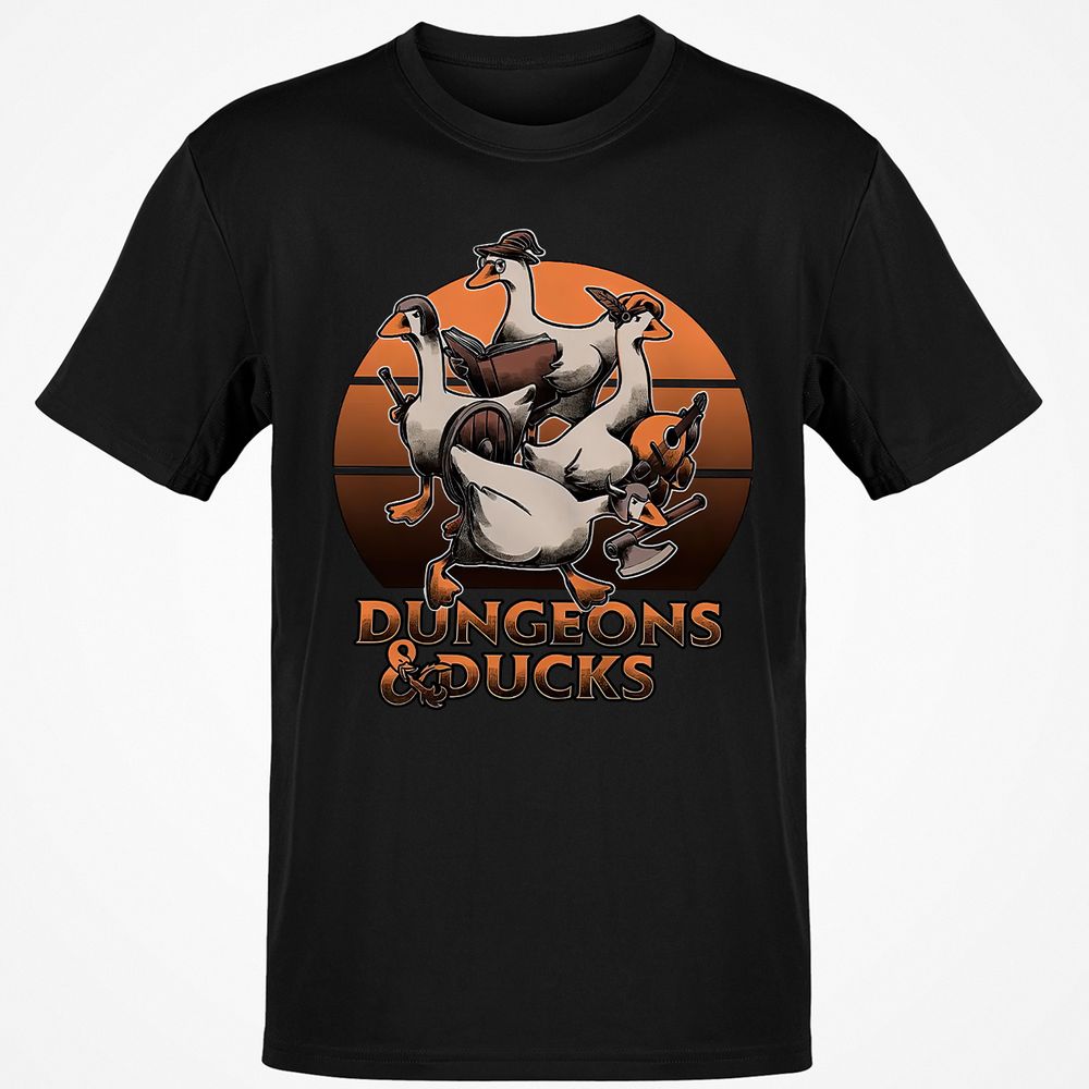 Dungeons And Ducks Classic Unisex T-Shirt - Black - 1