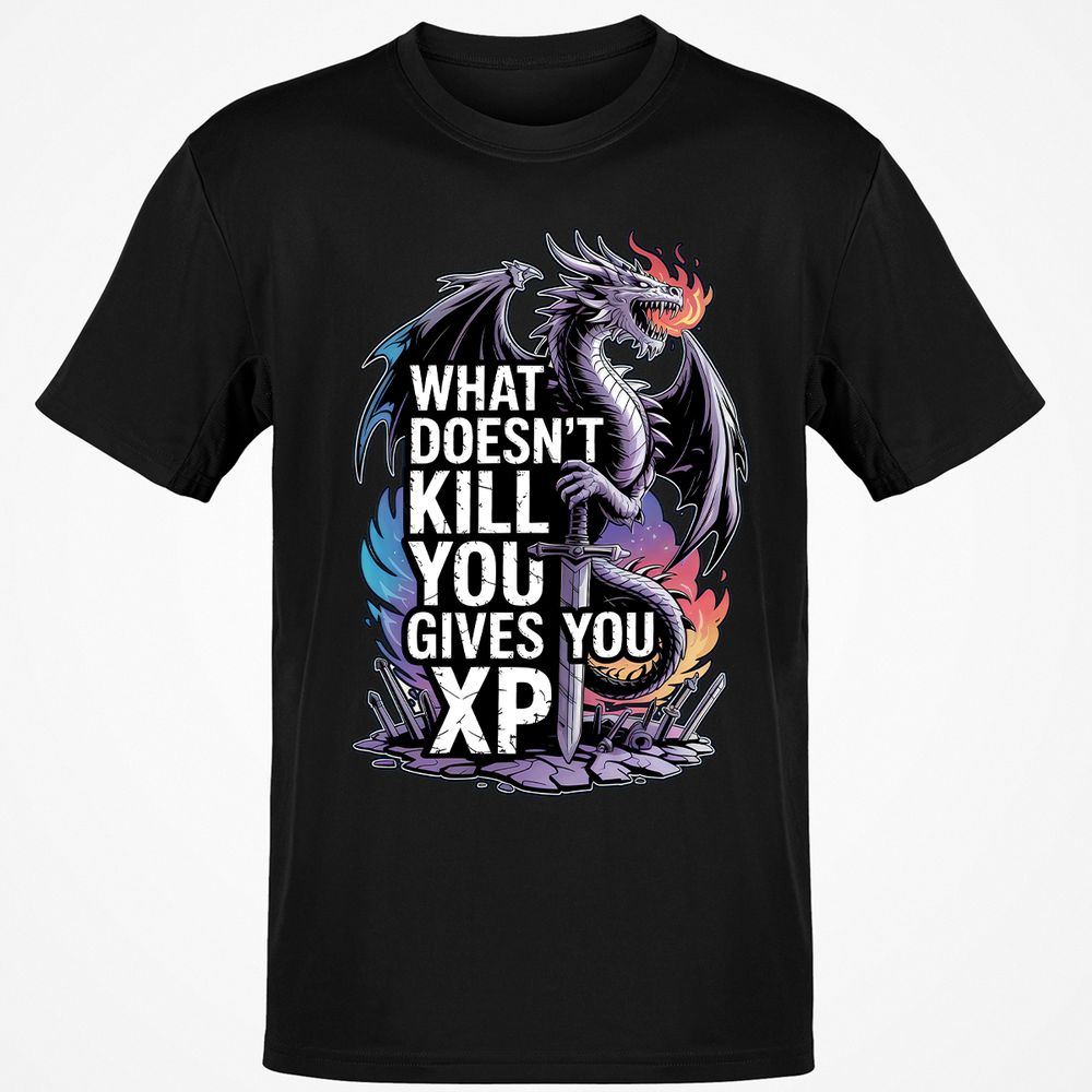 What Doesn't Kill You Dragon Classic Unisex T-Shirt - Black - 1