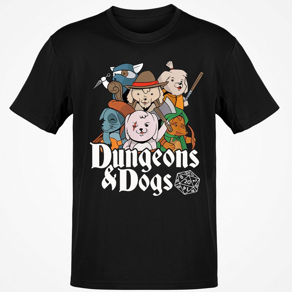 Dungeons & Dogs Classic Unisex T-Shirt - Black - 1