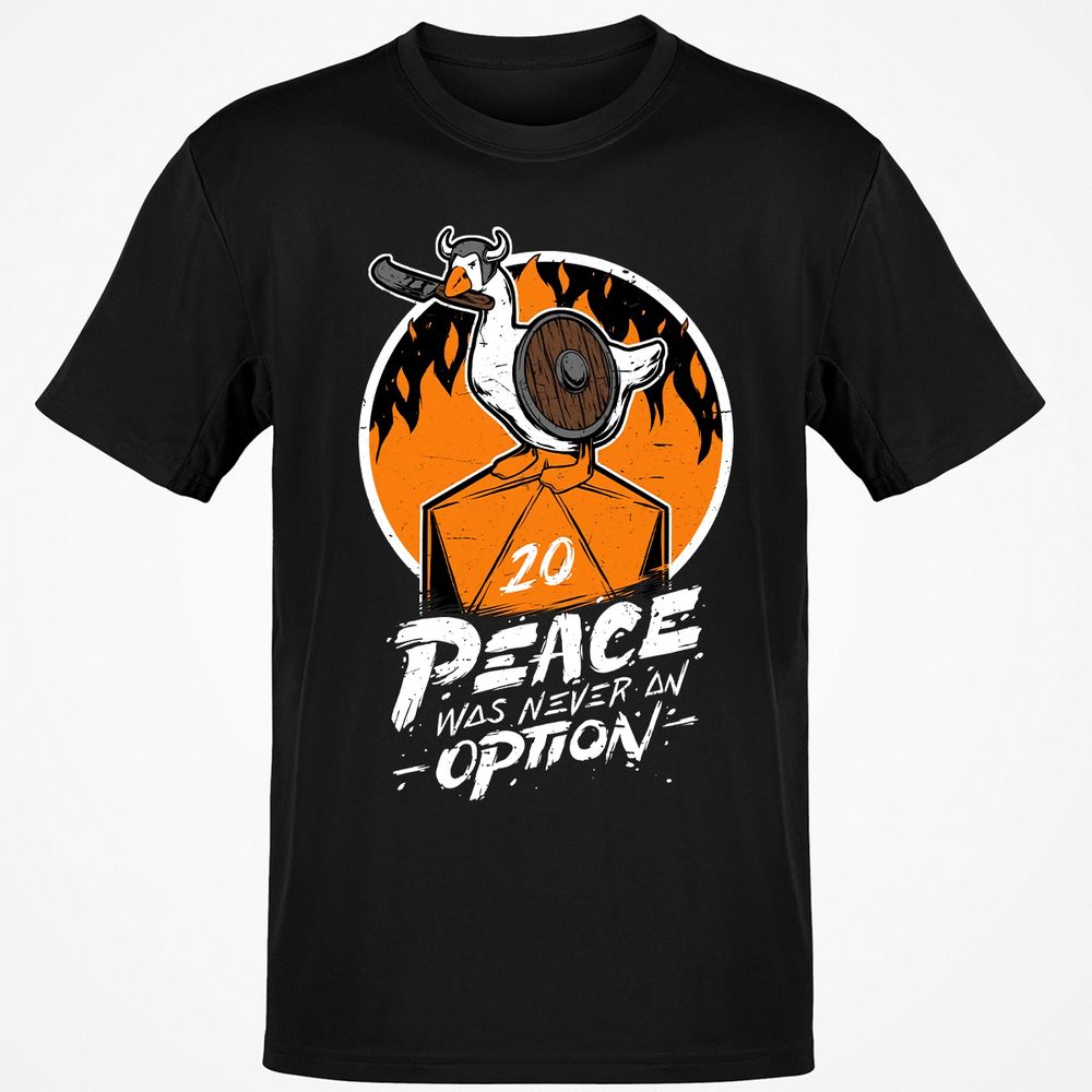 Peace Was Never An Option Classic Unisex T-Shirt - Black - 1