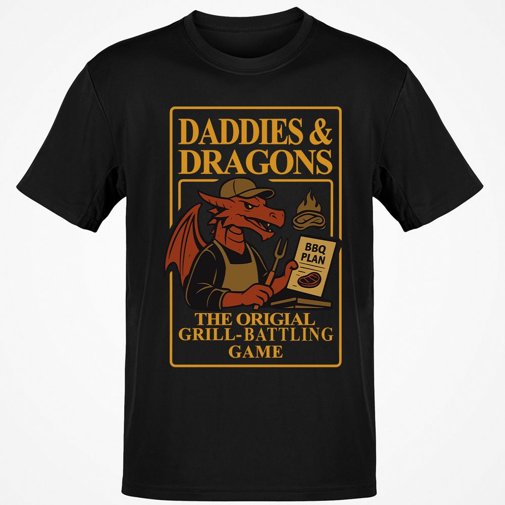 Daddies & Dragons Classic Unisex T-Shirt - Black - 1