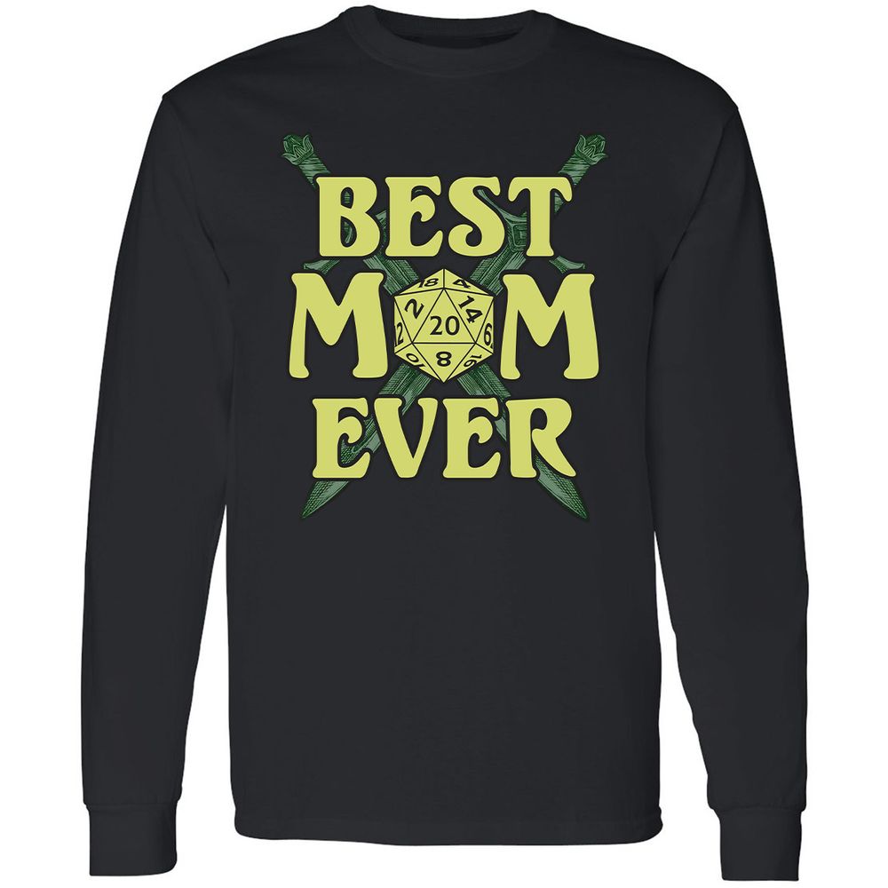 Best Mom Ever Long Sleeve T-Shirt - Black - 1