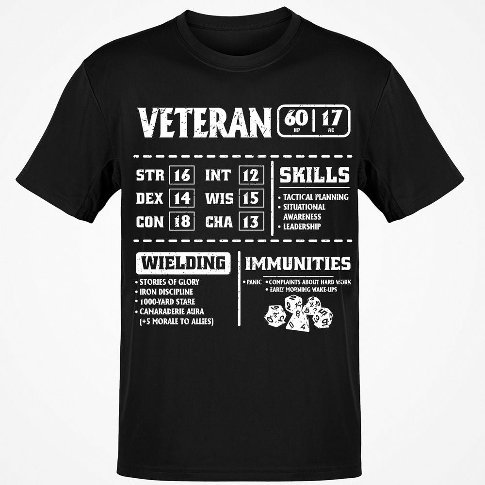 Veteran New Ver. Classic Unisex T-Shirt - Black - 1