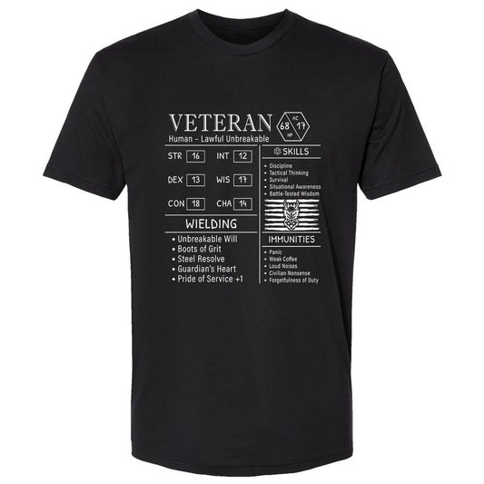 2710 veteran stats new Premium Unisex T-Shirt - Black - 1