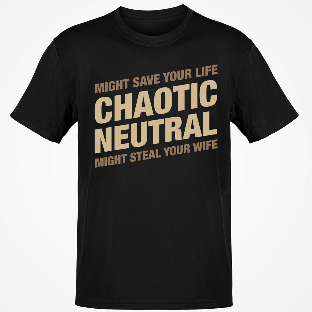 Might Save Your Life Might Steal Your Wife T-Shirt - Black - 1