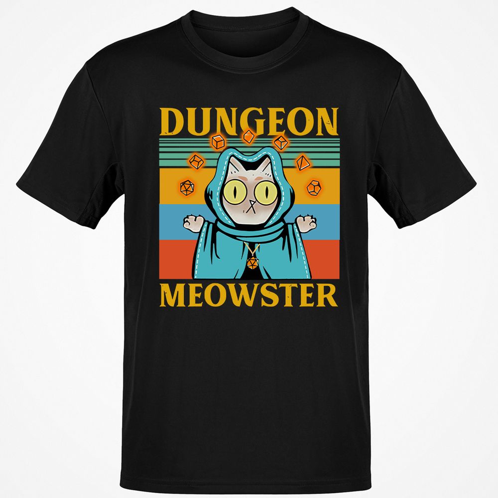 Dungeon Meowster Classic Unisex T-Shirt - Black - 1