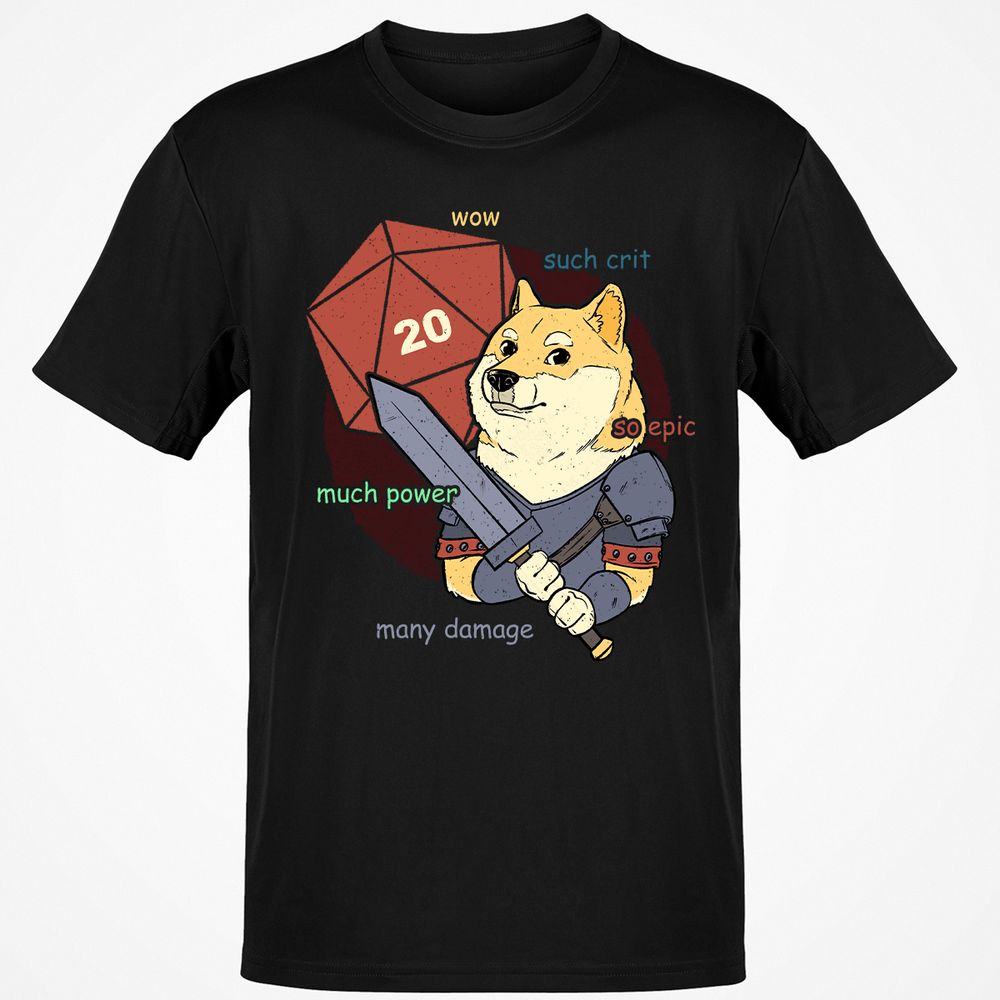 DnD Dogue Classic Unisex T-Shirt - Black - 1