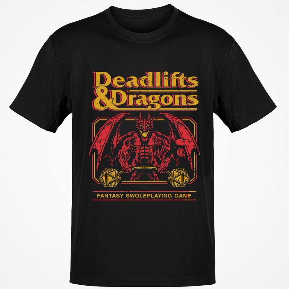 Deadlifts & Dragons - Black - 1