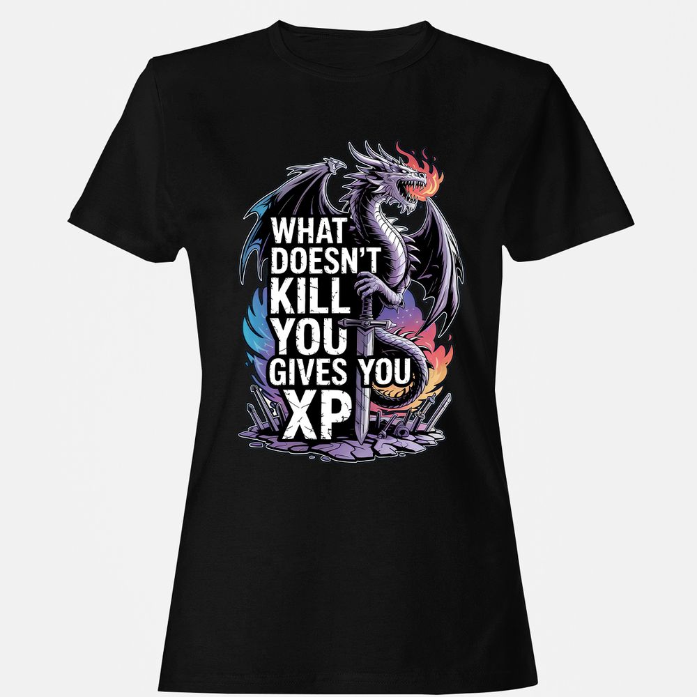 What Doesn't Kill You Dragon Women's T-Shirt - Black - 1