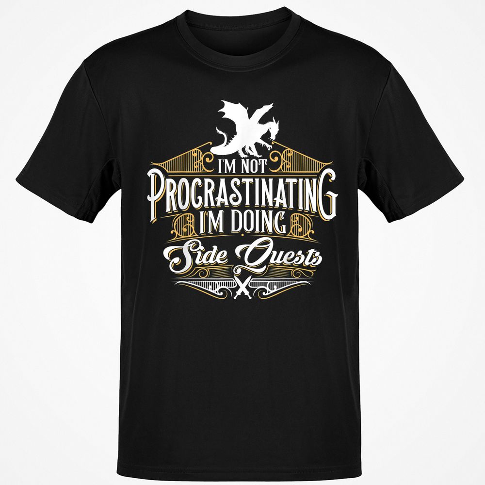 I'm Doing Side Quests T-Shirt - Black - 1