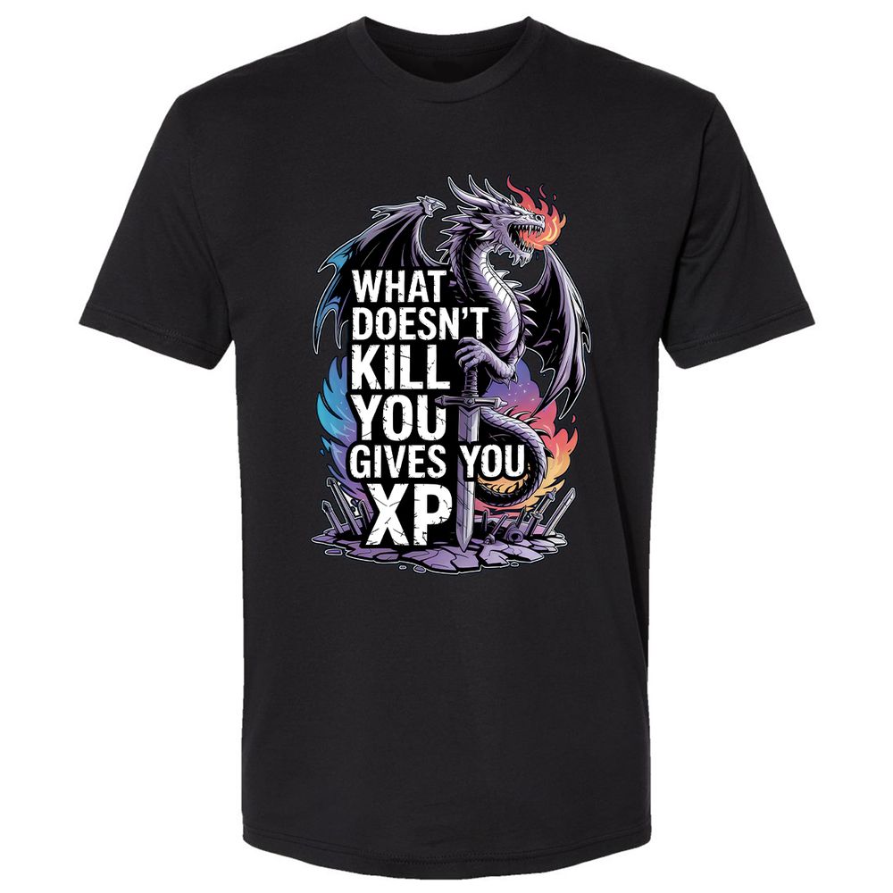 What Doesn't Kill You Dragon Premium Unisex T-Shirt - Black - 1