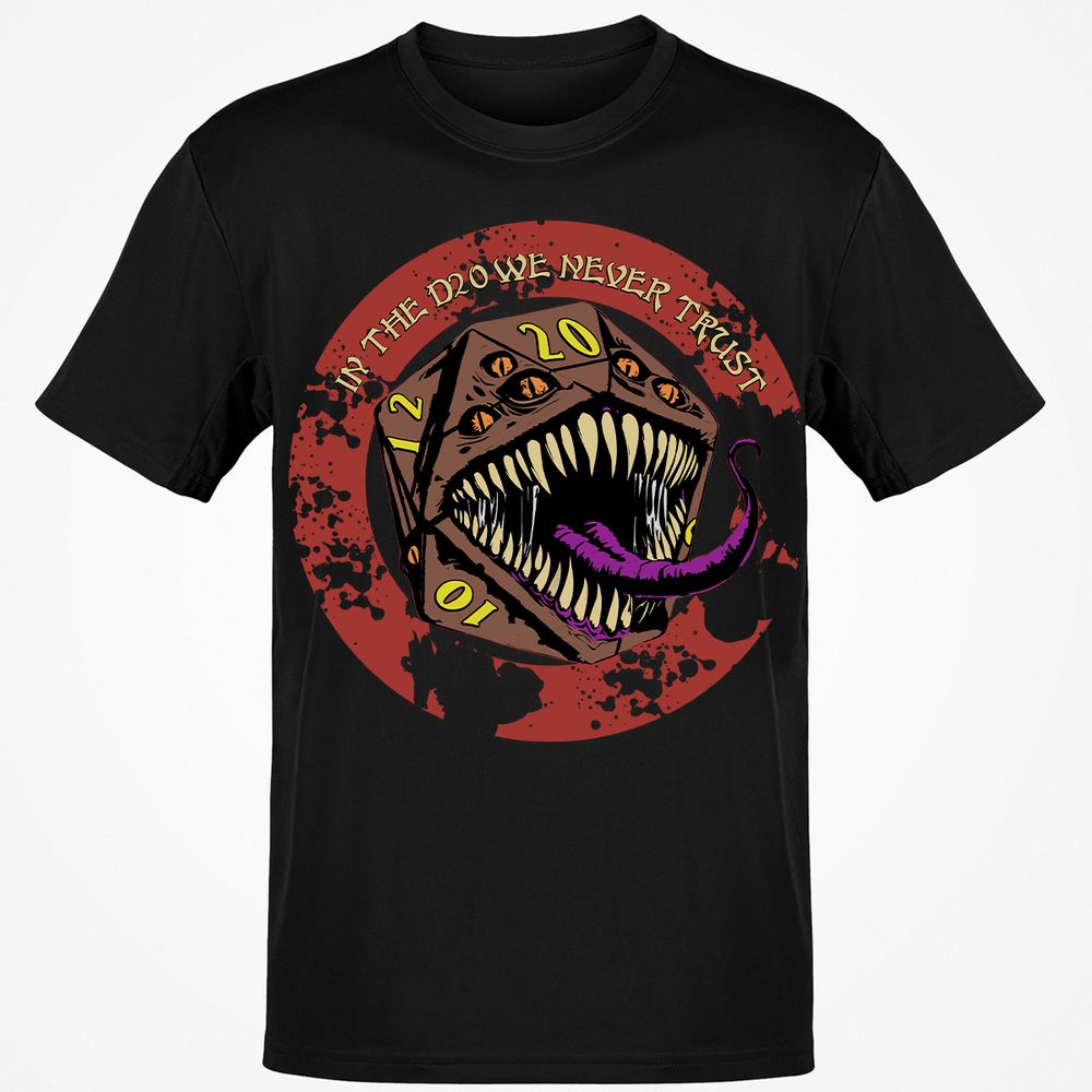 In The D20 We Never Trust Classic Unisex T-Shirt - Black - 1