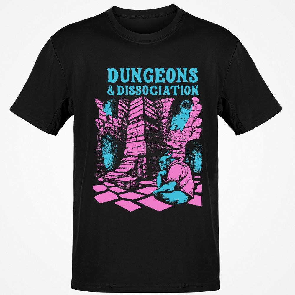 Dungeons And Dissociation Classic Unisex T-Shirt - Black - 1