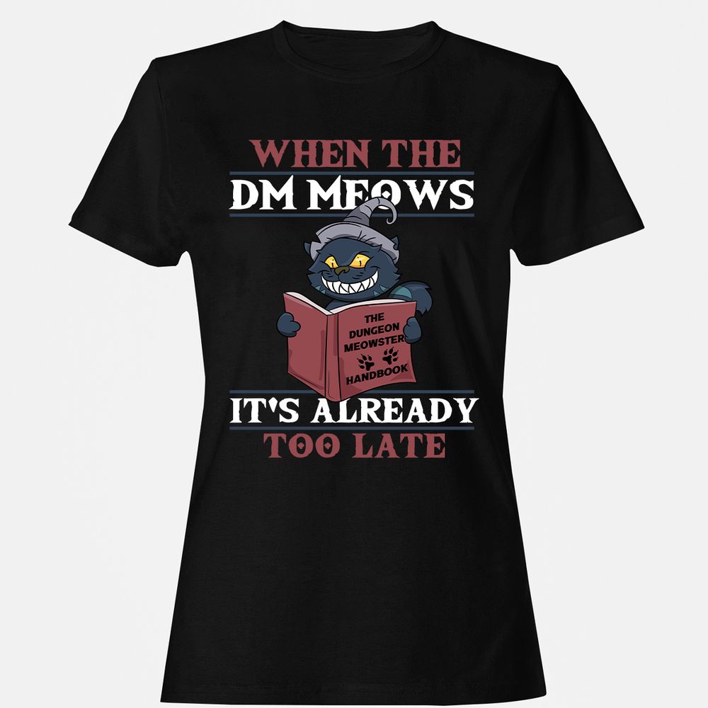 When The DM Meow Women's T-Shirt - Black - 1