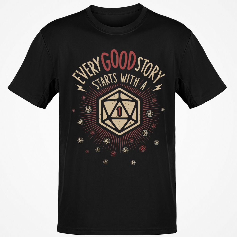 Good Story Starts With A 1 T-Shirt - Black - 1