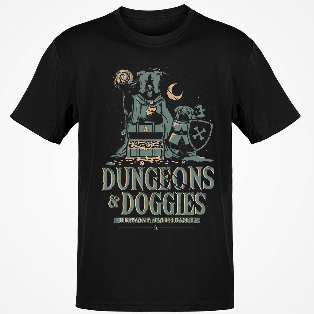 Dungeons & Doggies Classic Unisex T-Shirt - Black - 1