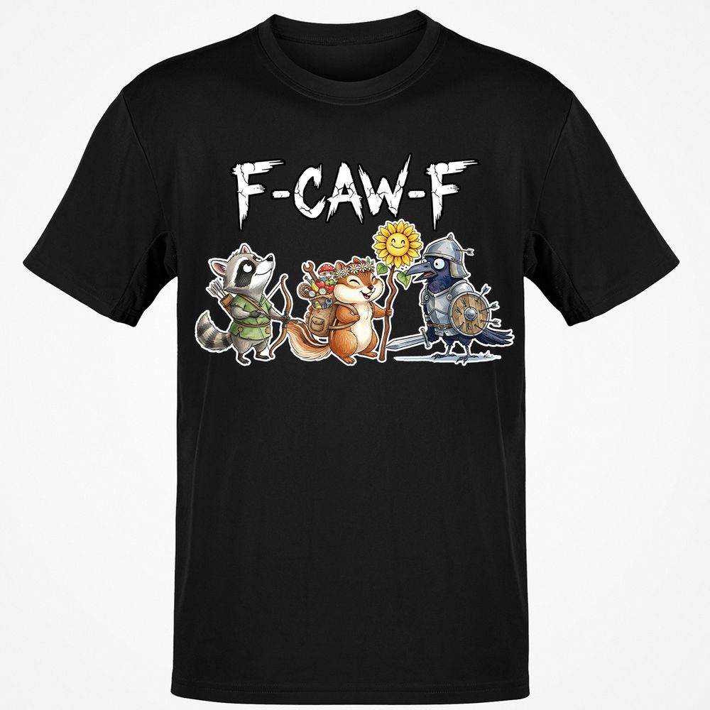 F-CAW-F Adventuring party Classic Unisex T-Shirt - Black - 1