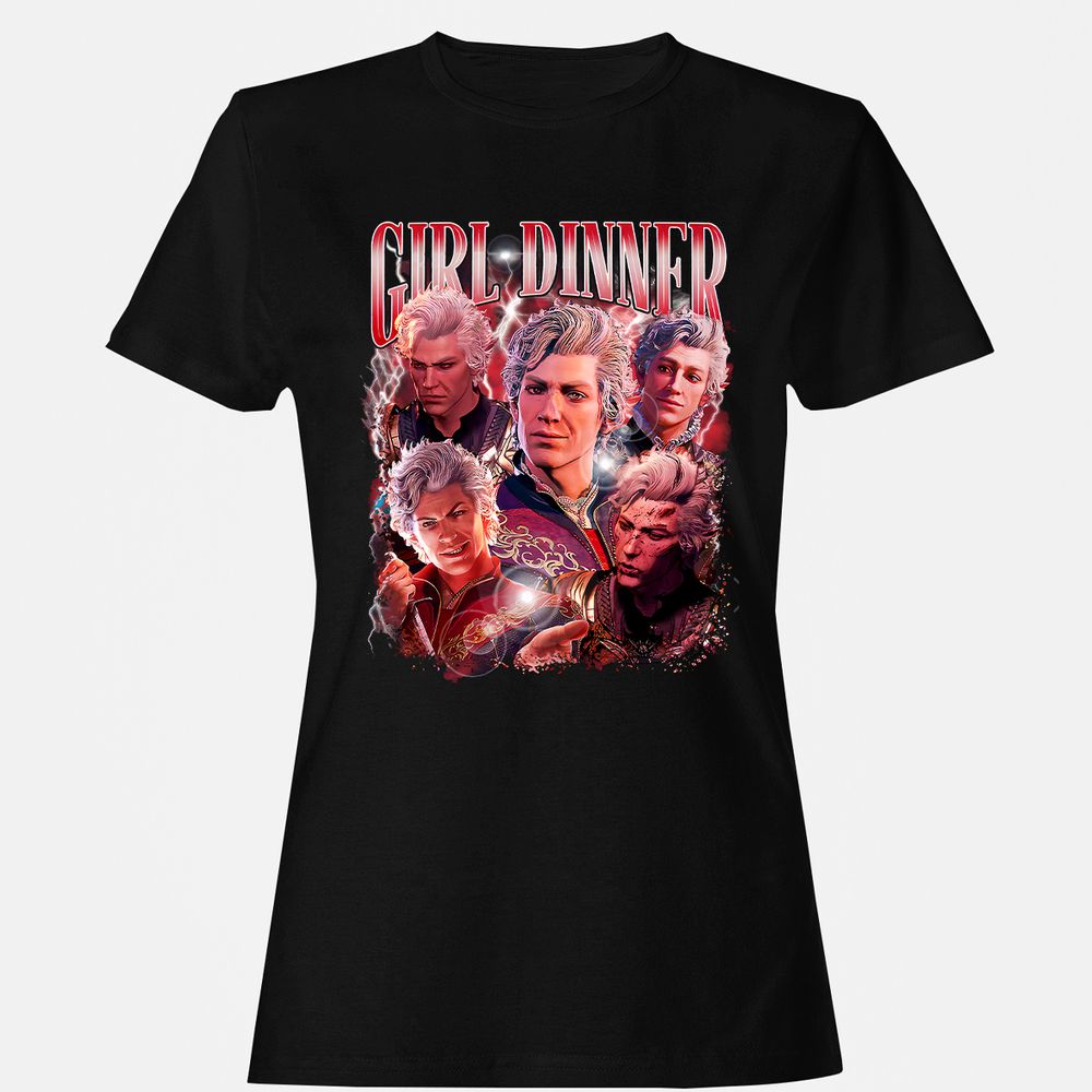 Astarion Girl Dinner Women's T-Shirt - Black - 1