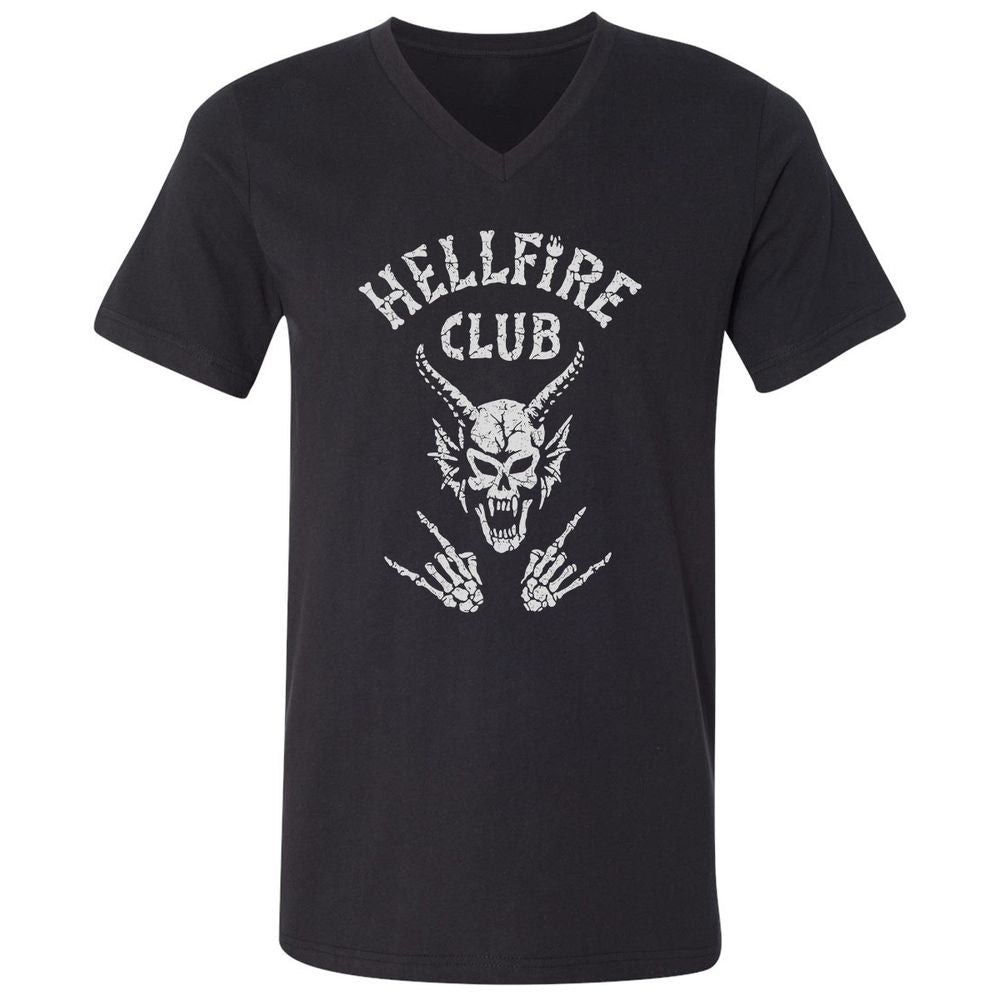 Hellfire Club Unisex V-Neck T-Shirt - Black - 1