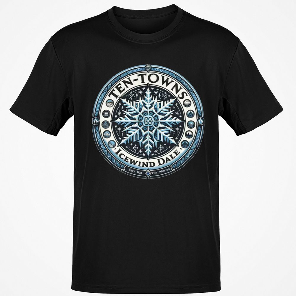 Ten-Towns Icewind Dale Classic Unisex T-Shirt - Black - 1