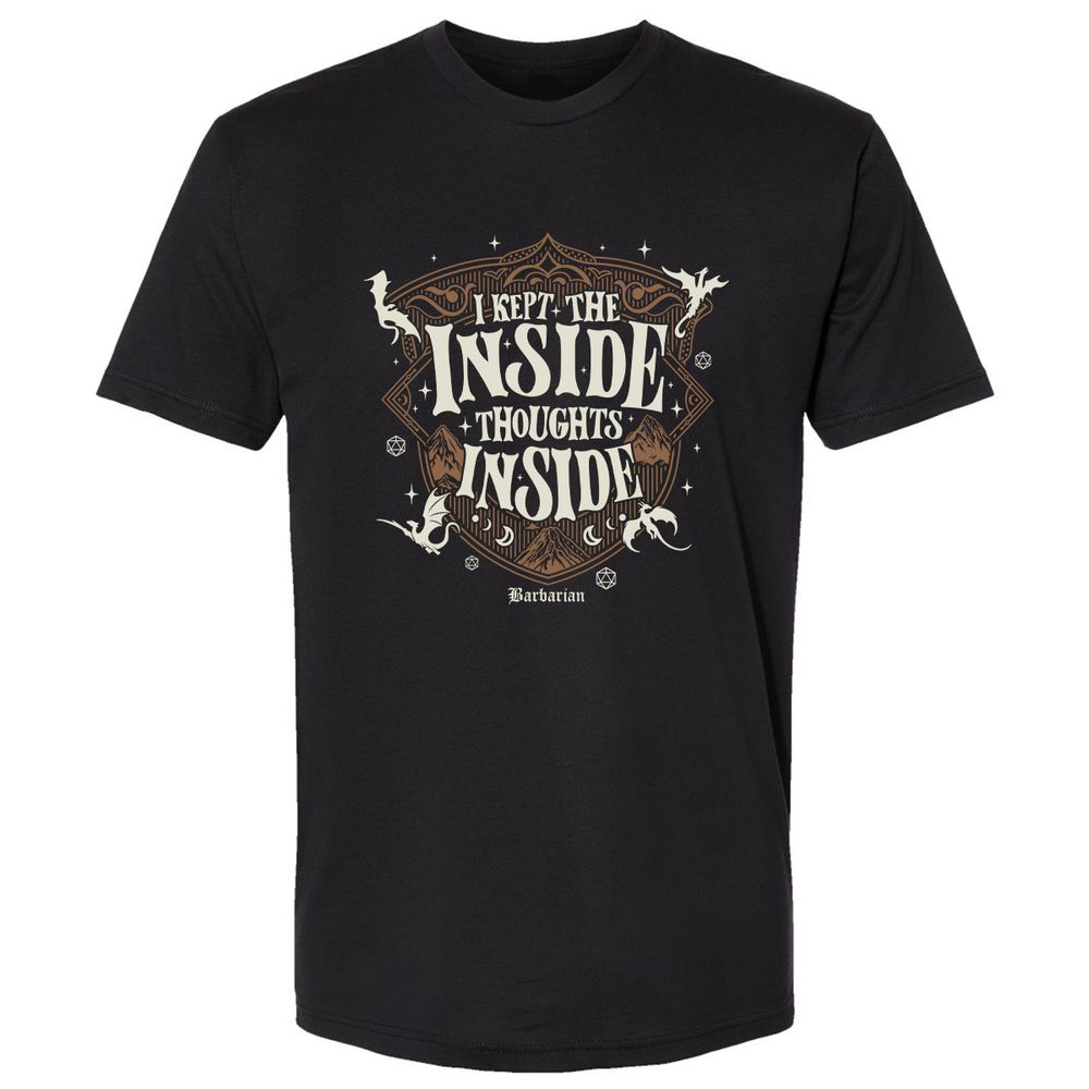 Barbarian I Kept The Inside Thoughts Inside - Black - 1