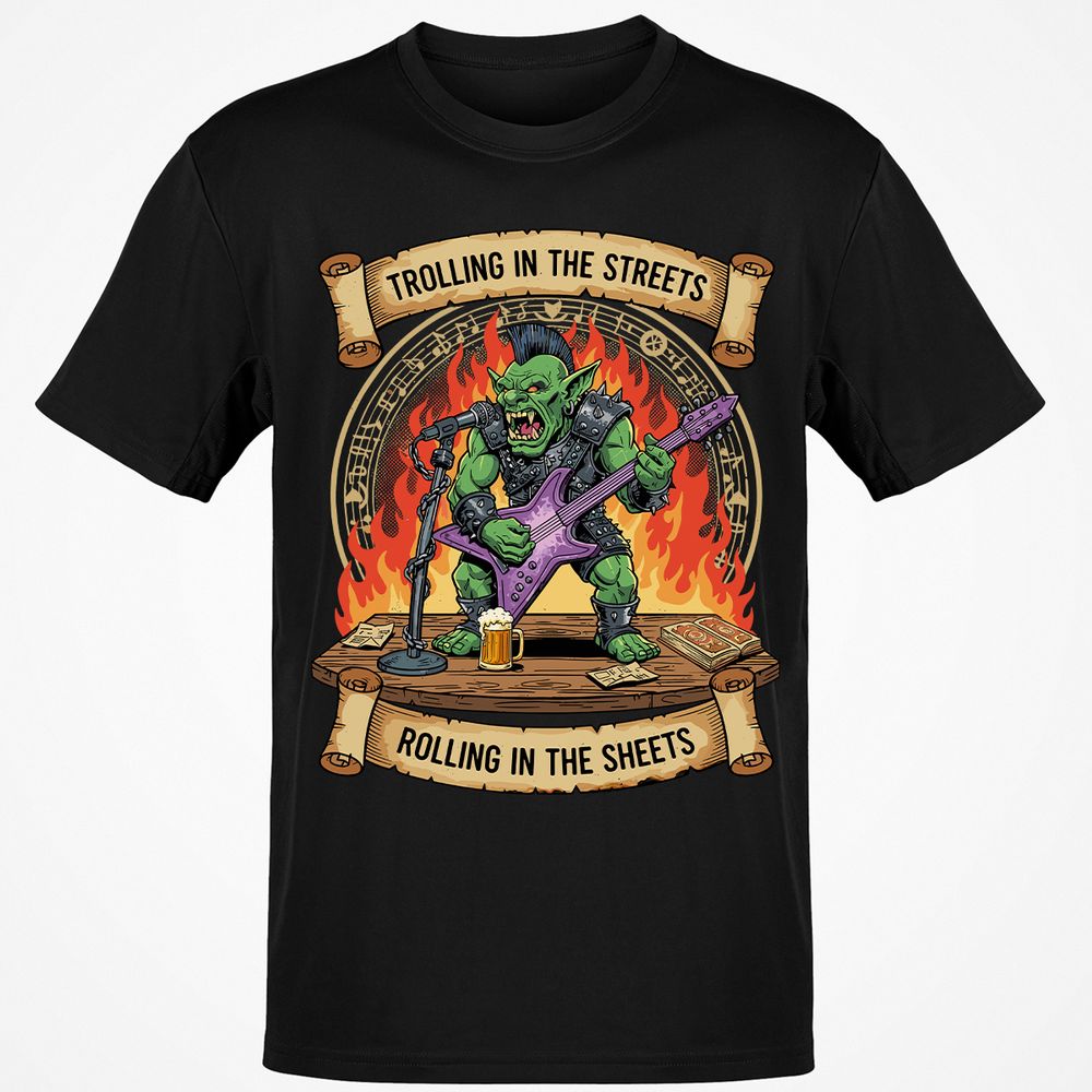 Trolling in the Streets Classic Unisex T-Shirt - Black - 1