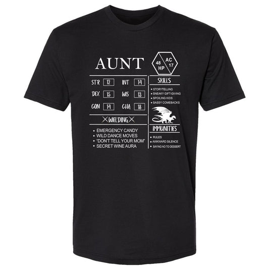 Aunt Stats Premium Unisex T-Shirt - Black - 1