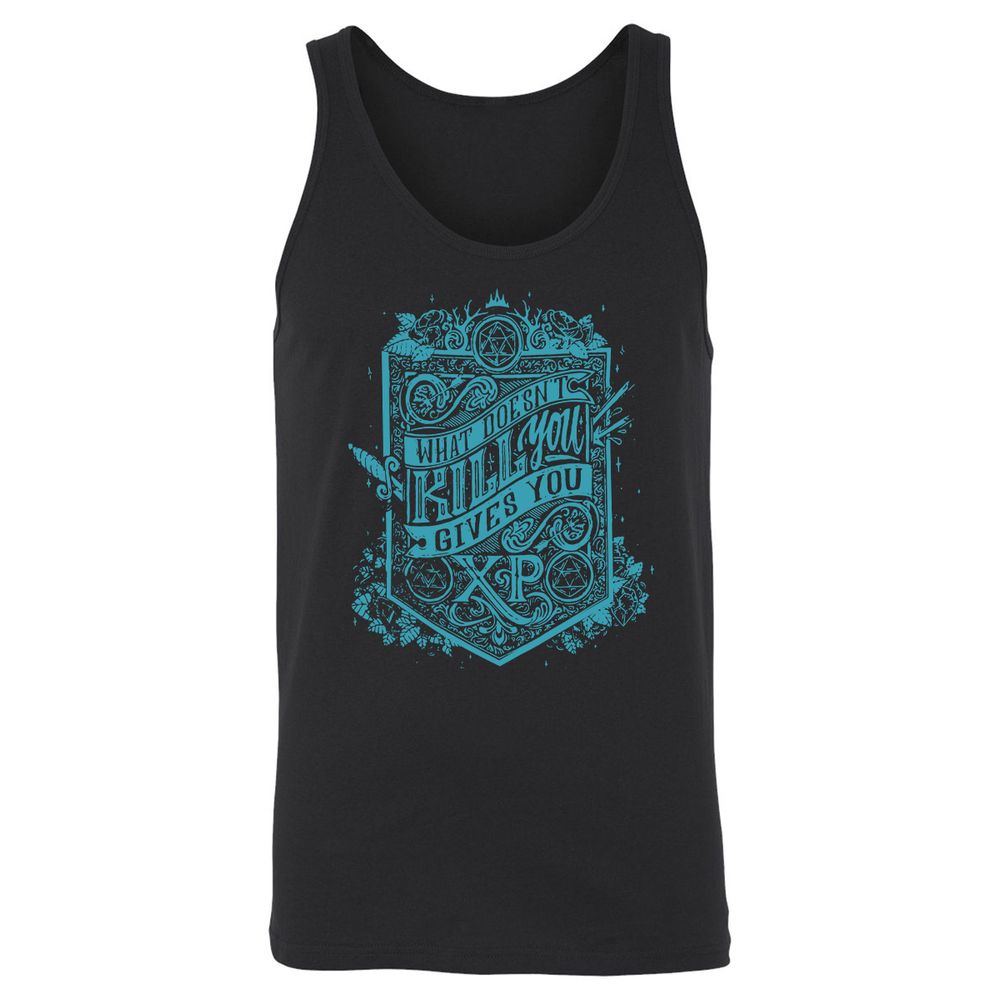 What Doesn't Kill You Gives You XP Unisex Jersey Tank - Black - 1