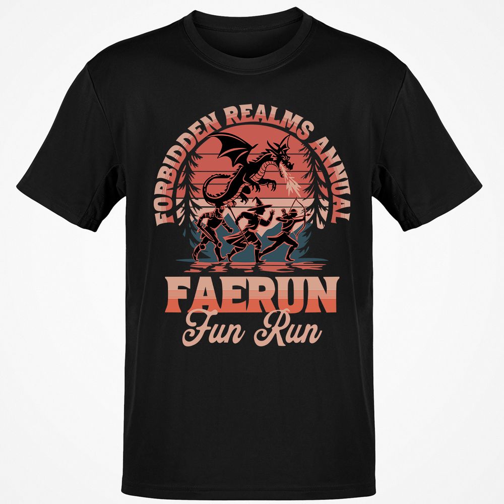 Faerun Fun Run Classic Unisex T-Shirt - Black - 1