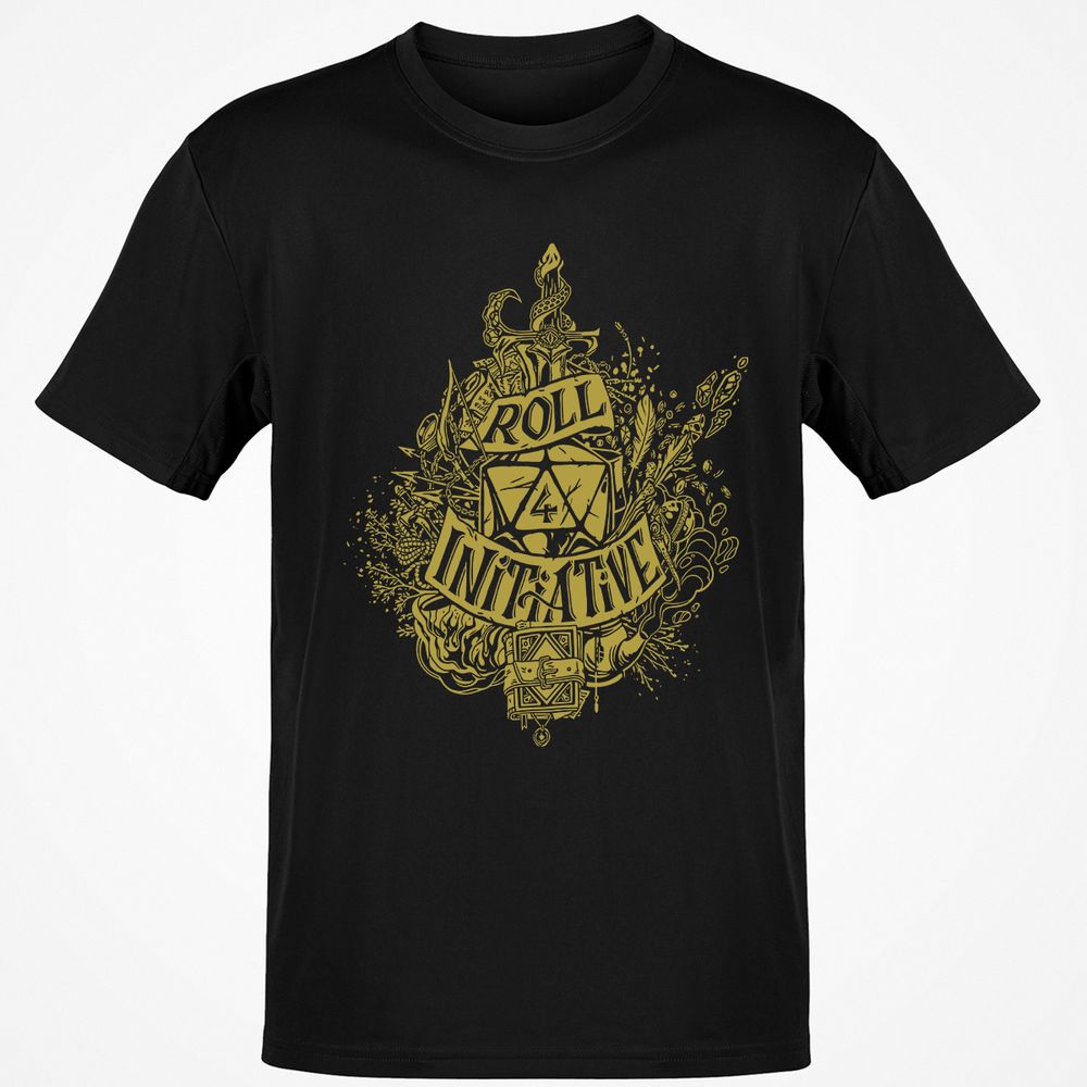 Roll Initiative Classic Unisex T-Shirt - Black - 1