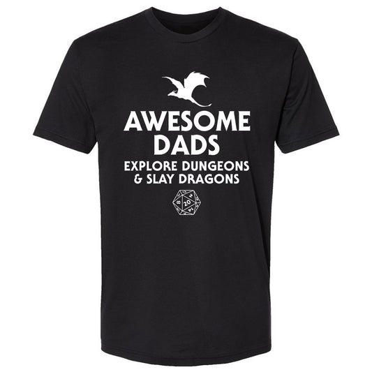 Awesome Dads Slay Dragons Premium Unisex T-Shirt - Black - 1
