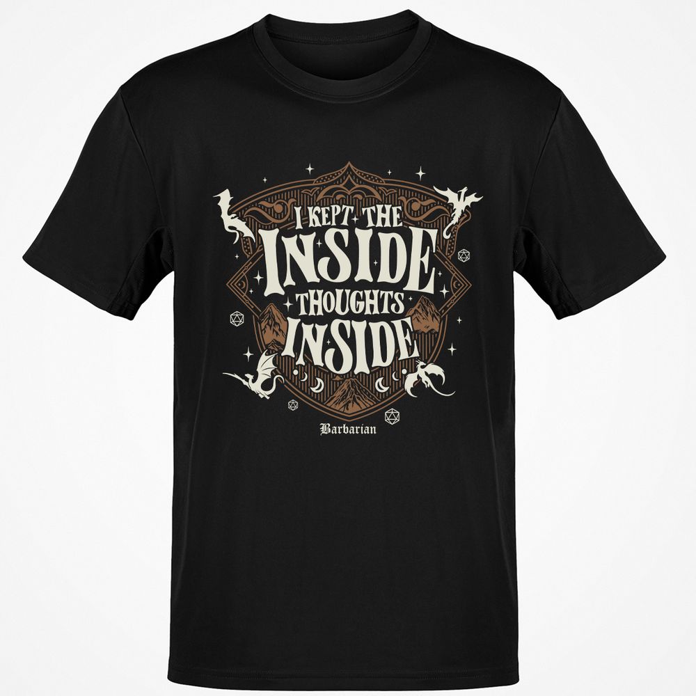 Barbarian I Kept The Inside Thoughts Inside - Black - 1