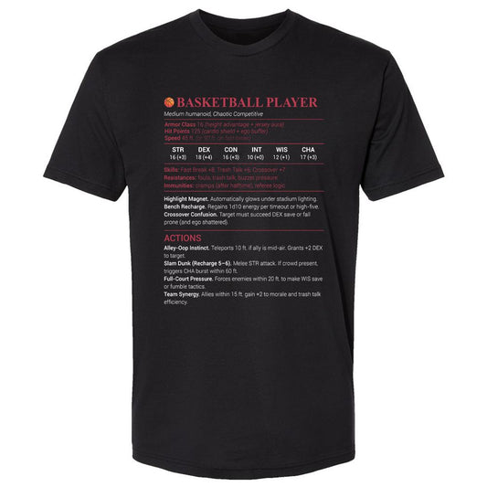 Basketball Player Premium Unisex T-Shirt - Black - 1