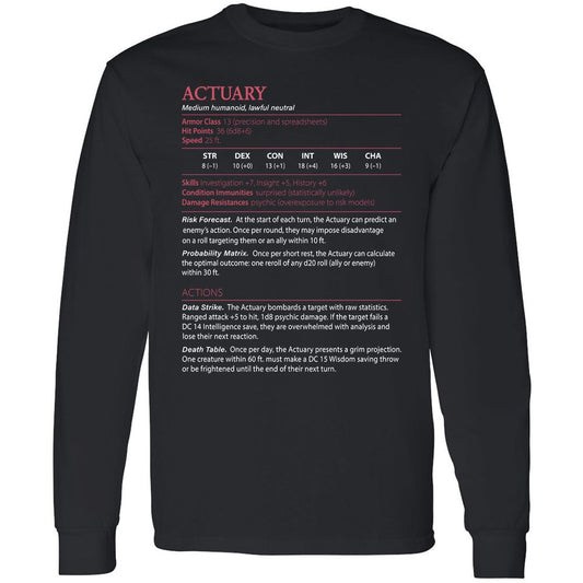 Actuary Stats - Black - 1