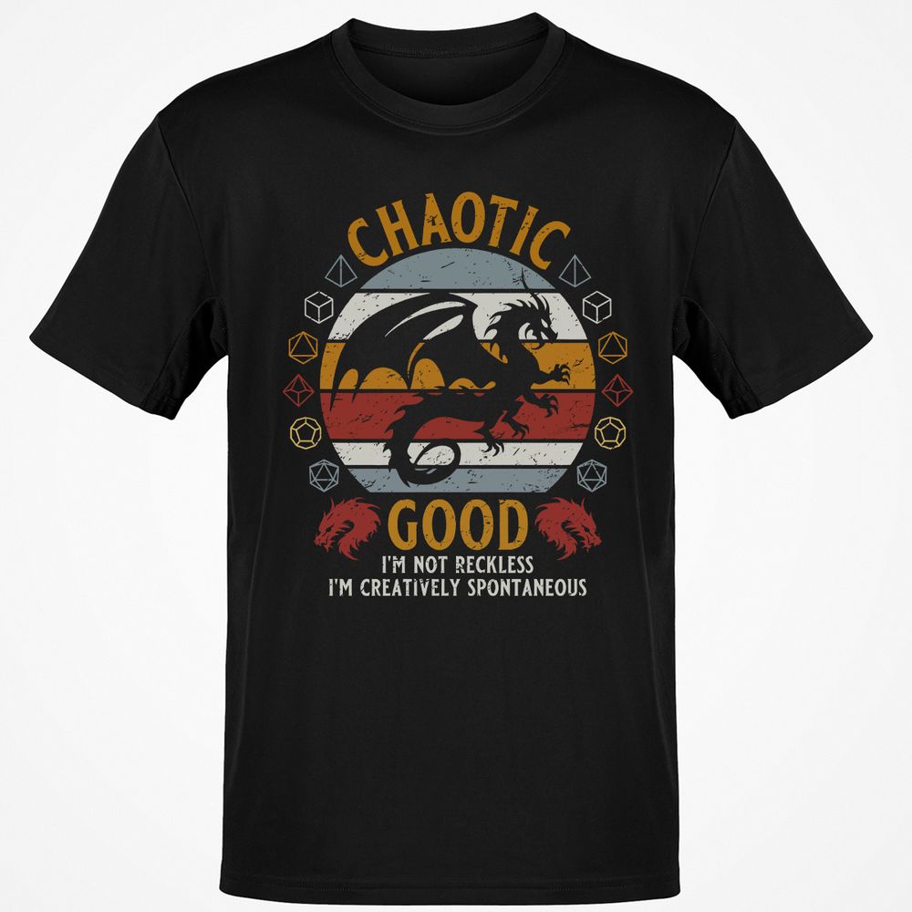 Chaotic Good Classic Unisex T-Shirt - Black - 1