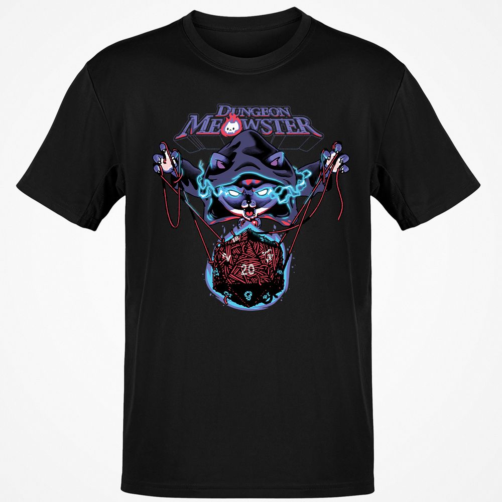 Dungeon Meowster T-Shirt - Black - 1