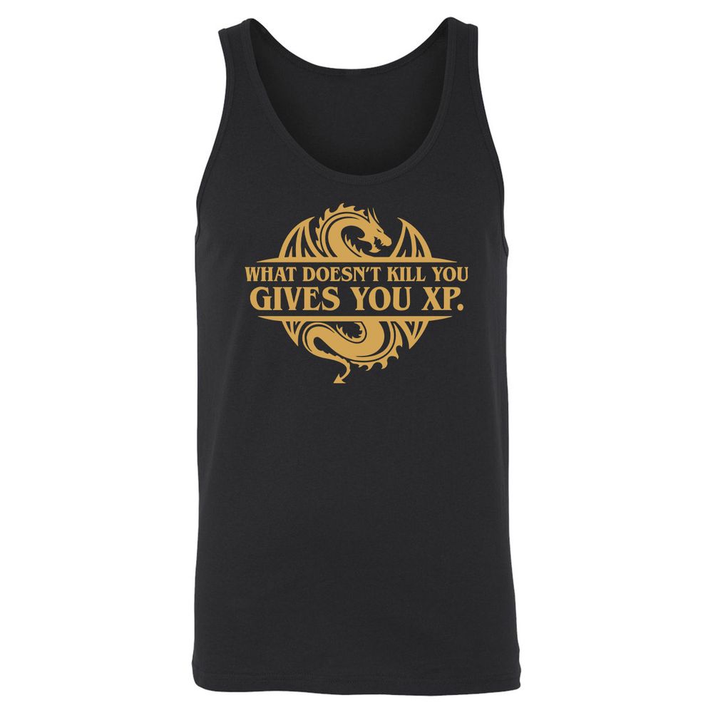 What Doesn't Kill You Gives You XP Unisex Jersey Tank - Black - 1