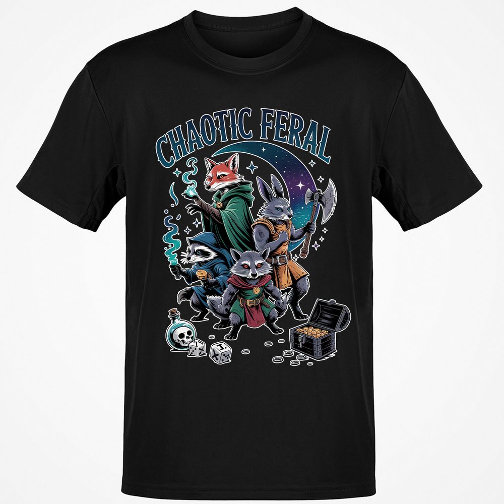Chaotic Feral Classic Unisex T-Shirt - Black - 1